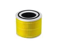 Filtre De Remplacement For Purificateur D'air HEPA, Absorbeur De Toxines, Système De Filtration Au Charbon Actif, Compatible Avec Levoit, Core 300/Core 300RF, Pièces De Purificateur(Core 300 Yellow)