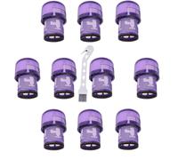 Filtre de Remplacement HEPA pour Dyson Brosse nettoyante Accessoire Compatible avec Aspirateurs Dyson V11 V12 V15 Lavable et Réutilisable SOS ACCESSOIRE (10) Aspirateur (970013-02 970013-0