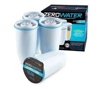 Filtre de remplacement officiel ZeroWater - Filtre à eau de remplacement 5 étapes 0 TDS certifié IAPMO pour réduire le plomb et le chrome 4 pièces