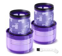 Filtre de Remplacement pour Dyson V11 V15 V15s SV14, 2 Packs de Filtres et 1 Brosse de Nettoyage Compatibles avec Torque Drive Animal Complete Extra V15 Detect V15s, Comparer avec la Pièce 970013-02