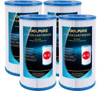 Filtre de Remplacement pour Type A ou C pour piscines Hors Sol Intex 29000E/59900E,Easy Set,Summer Escapes ou Summer Waves-Lot de 4