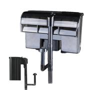 Filtre De Réservoir Externe, Filtre De Réservoir D'aquarium Suspendu Silencieux Avec Débit D'eau Réglable, Filtre Mural Filtre Cascade Pompe À Oxygène Externe 3 En 1 Pour Aquarium Petit Réservoir De