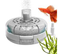 Filtre de réservoir, purificateur d'aquarium, conception de petite pompe avec 8,9 x 8,9 x 5,5 cm, aérateur d'eau pour habitats de tortues, élevage de crevettes, installations d'eau salée, nettoyage de