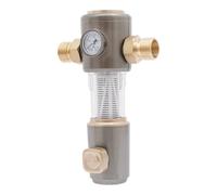 Filtre de rinçage 1" avec réducteur de pression - Préfiltre en acier inoxydable 40 µm pour station d'eau domestique, rinçage automatique, filtre à rouille et à sédiments, débit élevé (7T/h), résistant