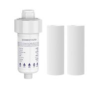 Filtre de robinet | 2 noyaux interchangeables avec ajustement parfait, filtre à eau pour lavabo et appareils ménagers, pour appartement, douche, machine à laver, toilettes, appartement en location et