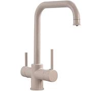 Filtre de robinet de cuisine à 3 voies - Mélangeur d'eau potable 3 en 1 avec bec pivotant à 360°, robinet d'évier chromé pour eau pure, parfait pour la maison et le bureau