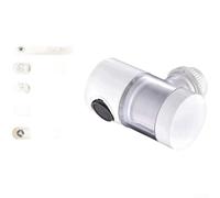 Filtre de robinet rotatif à 360 degrés avec maille en acier inoxydable, protection de fenêtre transparente pour évier de cuisine, adaptateur purificateur d'eau anti-pulvérisation, blanc rose (A)