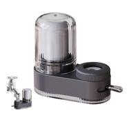 Filtre de Robinet Technique, Cartouche Céramique Haute Densité + Charbon Actif, Corps ABS Transparent, Multi-Adaptateurs, Optimisation du Débit et de la Surface de Filtration pour Eau Domestique