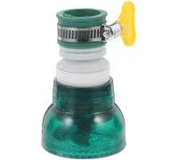 Filtre de Robinet Vert PVC Anti Éclaboussures, Installation Rapide | Filtration des Impuretés, Résistance à Chaleur, pour Becs Ronds, Lavage D’évier, Usage Domestique