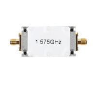 Filtre de scie passe-bande 1,575 GHz pour positionnement GPS et satellite, interface SMA, impédance 50 Ohm, bande passante 25 MHz, perte d'insertion <3 dB, boîtier en aluminium, 45 x 26 x 12 mm