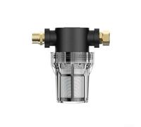 Filtre de tuyau d'arrosage conçu pour une entrée de nettoyeur haute pression avec écran en acier inoxydable à 80 mailles et bol transparent pour une visibilité d'entretien