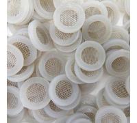 Filtre de tuyau de lave-glace 3/4 pour BSP avec noyau en maille métallique pour lave-vaisselle, machine à laver, valves de douche et raccords de robinet (blanc)