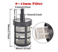 Filtre de tuyau d'irrigation de jardin de lavage de voiture,pulvérisateur de livre,filtre de pompe,filet de assujetde contrôle de filtrage,maille de crépine,8mm,10mm,12mm,13mm - Type I