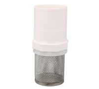 Filtre de tuyau en acier inoxydable, Filtre d'entrée de pompe à eau en acier inoxydable 304 et PVC for jardin et aquarium, multicolore, diamètre intérieur 20-50 mm(White,Inside Diameter 50mm)