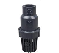 Filtre de tuyau, filtre de canalisation, filtre à eau à clapet inférieur en PVC, filtre d'entrée et de sortie d'eau de pompe à eau, raccords d'aquarium à clapet anti-retour en PVC(Inner Dia.20 mm)