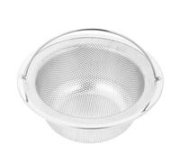 Filtre de Vidange D’évier en Acier Inoxydable, Panier Anti-Obstruction | Bloque les Particules Alimentaires Déchets, Finition Argentée, Accessoire la Cuisine pour Évier Inox