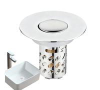 Filtre de vidange de Bassin en Acier Inoxydable - Presse, piège Anti-Obstruction pour éviers de | idéal pour salles de Bains, Cuisines, balcons, égouts ou buanderi