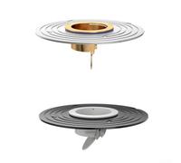 Filtre de vidange de sol à débit direct pour éviers avec protection de secours des eaux usées (noyau blanc-cuivre)