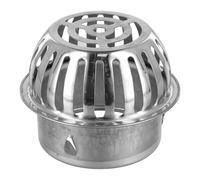 Filtre de vidange de sol anti-obstruction en acier inoxydable, pour toit, balcon, tuyaux de vidange extérieurs et gouttières, tailles 50 à 200 mm (1 pièce)