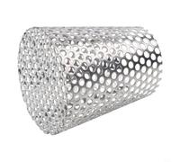 Filtre de vidange de sol en acier inoxydable 304 - Insert latéral pour gouttière - Anti-obstruction - Toit de balcon, piscine, jardin - 63-134 mm (90 mm)
