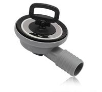 Filtre de vidange d'évier double couche pour camping-cars, bateaux et caravanes - Raccord de vidange des eaux usées en acier inoxydable et plastique avec double joints en caoutchouc mousse, convient