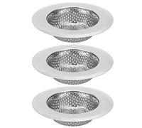 Filtre de vidange d'évier en Acier Inoxydable 3 pièces crépine d'égout de Cuisine de Salle de Bains de Haute qualité Conception en Maille Durable pour la prévention des résidus (58mm)