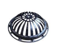 Filtre de vidange en fonte robuste pour toiture - Grille de protection anti-retour pour puisard et bassin d'égout - Idéal pour cour, terrasse, jardin, sous-sol, garage (35 x 45 x 12 cm)