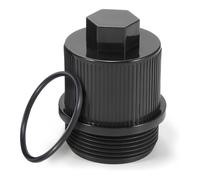 Filtre de vidange pour Pentair, bouchon de vidange de piscine avec joint torique, pièce de rechange en ABS anti-fuite pour canalisations de 3,8 cm, noir