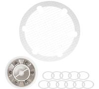 Filtre d'écoulement à Coller, 12 pcs, Compatible avec Viega Tempoplex et d'autres Marques, Filtre à Usage Unique Autocollant écoulement de Baignoire, Filtre à Cheveux Douche, Filtre de bac de Douche