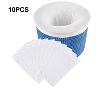 Filtre d'écumage de piscine, 10 pièces, chaussettes en Nylon, pour paniers, blanc, vente en gros