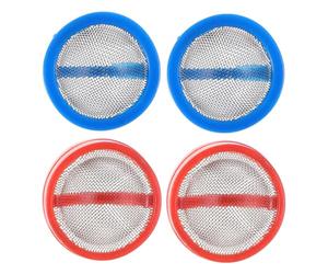 Filtre D'entrée de Machine à Laver 4 Pièces en Fer | Kit Complet D'accessoires, Remplacement Facile, Filtration Fiable, Nettoyage Simple, pour Arrivée D'eau de Lave-linge