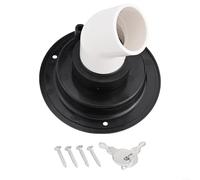Filtre d'entrée d'eau douce par gravité pour camping-car, bateau, camping-car, remorque verrouillable avec bouchon à baïonnette (noir)