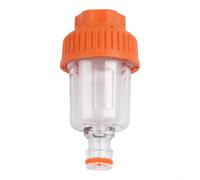 Filtre d'entrée d'eau en plastique orange avec écran en maille à 6 points pour machine à laver et nettoyeur haute pression Connexion interface G3/4