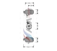 Filtre déshydratant, climatisatio AVA COOLING MSD081 pour 123 T-Model 2 1980-