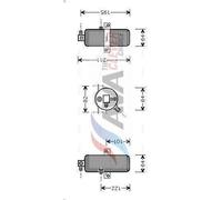 Filtre déshydratant, climatisation AVA COOLING CND202 pour XM (Y3) 2 1989-1994