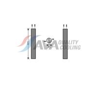 Filtre déshydratant, climatisation HIGHWAY AUTOMOTIVE MND079 AVA