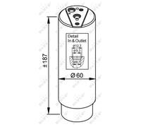 Filtre déshydratant, climatisation NRF 33327