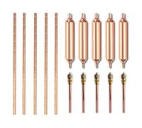 Filtre Déshydrateur For Réfrigération, Outil De Réparation De Climatiseur 15 Pièces, Vanne D'accès Au Filtre Déshydrateur De Réfrigérateur 1/4 Phosphore