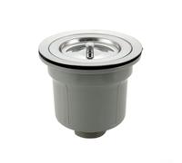 Filtre d'évier de cuisine 140 mm en acier inoxydable avec kit de déchets PP et PVC pour une prévention efficace des bouchons et une installation facile