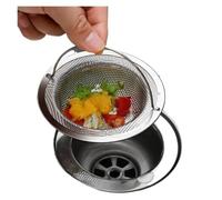 Filtre D'évier De Cuisine En Acier Inoxydable, 1 Pièce, Récupérateur De Résidus Alimentaires Et De Cheveux, Garde Votre Baignoire(4pc)