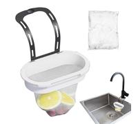 Filtre d'évier de cuisine - Évite l'encrassement du filtre à suspendre avec 50 sacs en maille pour maison, appartement, hôtel, maison de location