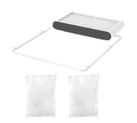 Filtre d'évier de cuisine, filtre d'évier multifonction, 200 filtres à ordures en maille avec sacs en filet amovibles, 17 x 21 x 18 cm pour cuisine, collecteur d'eau et grille