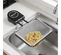 Filtre D'Évier de Cuisine,Support de Filtre D'Évier Réutilisable Attrape-Nourriture à Ventouse Passoire Evier Cuisine avec 50 mailles filtrantes pour Fruits Légumes Déchets Restes