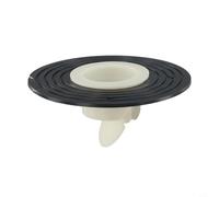 Filtre d'évier efficace avec clapet anti-refoulement conçu pour un débit d'eau fluide et une protection de secours des eaux usées (noyau en plastique noir)