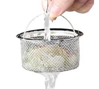 Filtre d'évier en Acier Inoxydable, crépine de vidange d'évier de Cuisine, Collecteur de Cheveux pour canalisations de Salle de Bain - Écran filtrant Inoxydable de Tuyau d'eau de Conception de poigné
