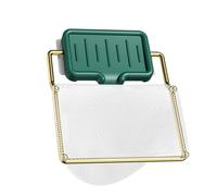 Filtre d'évier en maille 21 x 17 cm - Filtre en caoutchouc - Convient pour la cuisine et le rangement - Lorsque vous ne vous en servez pas, il peut être placé droit (vert)