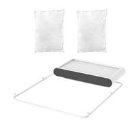 Filtre d'évier - Filtre à restes de Cuisine | Support Pliable | Filet en à Suspendre pour restes de Cuisine déchets Alimentaires avec collecteur d'eau avec 200 Filets