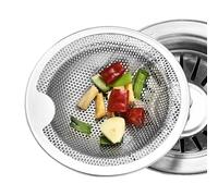 Filtre d'évier pour évier de cuisine | Attrape-Aliments en Acier Inoxydable - Passe-revue et bonde multifonction pour évier | pour Cheveux, Fruits, Légumes, Déchets Alimentaires, Salle de Bain, Douche