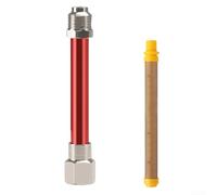Filtre d'extension pour outils de pulvérisation en acier inoxydable et alliage d'aluminium avec fonction de changement rapide de maille pour s'adapter à différents types de peinture (rouge 100)