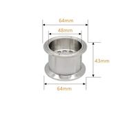 Filtre d'extraction de bière SS304 1,5", 2", 3", 4", 6", plaque perforée de 6 mm, distillateur, brassage maison, triple pince 50,5" et 64 mm, acier inoxydable(2 inch)